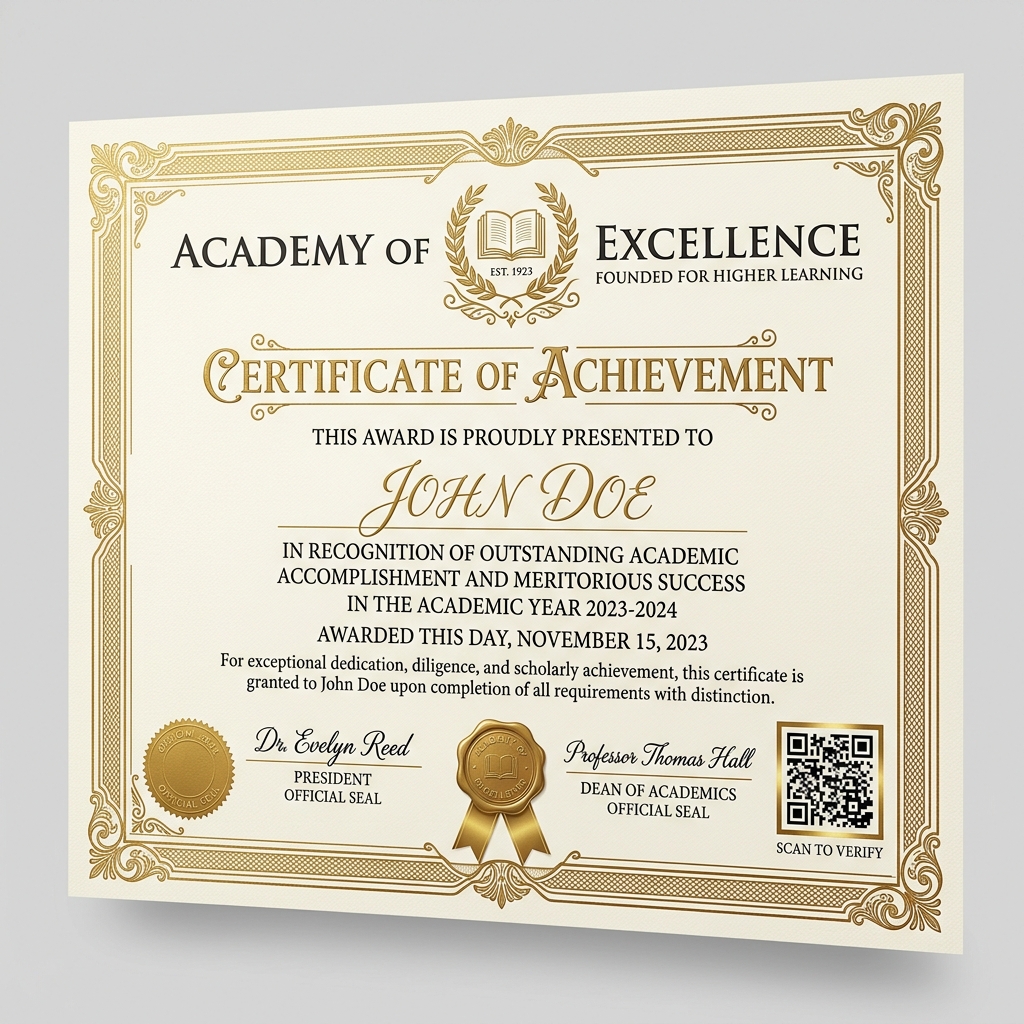 Certificate Design Preview